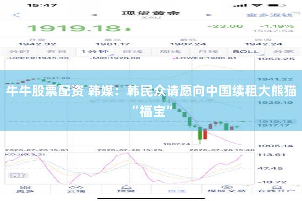 牛牛股票配资 韩媒：韩民众请愿向中国续租大熊猫“福宝”