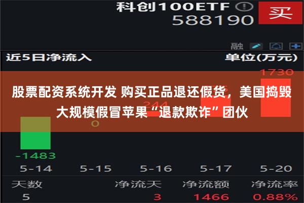 股票配资系统开发 购买正品退还假货，美国捣毁大规模假冒苹果“退款欺诈”团伙