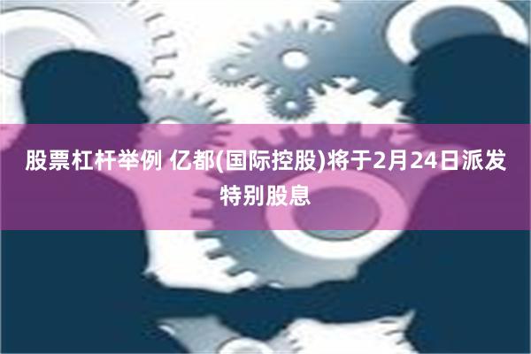 股票杠杆举例 亿都(国际控股)将于2月24日派发特别股息